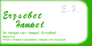 erzsebet hampel business card